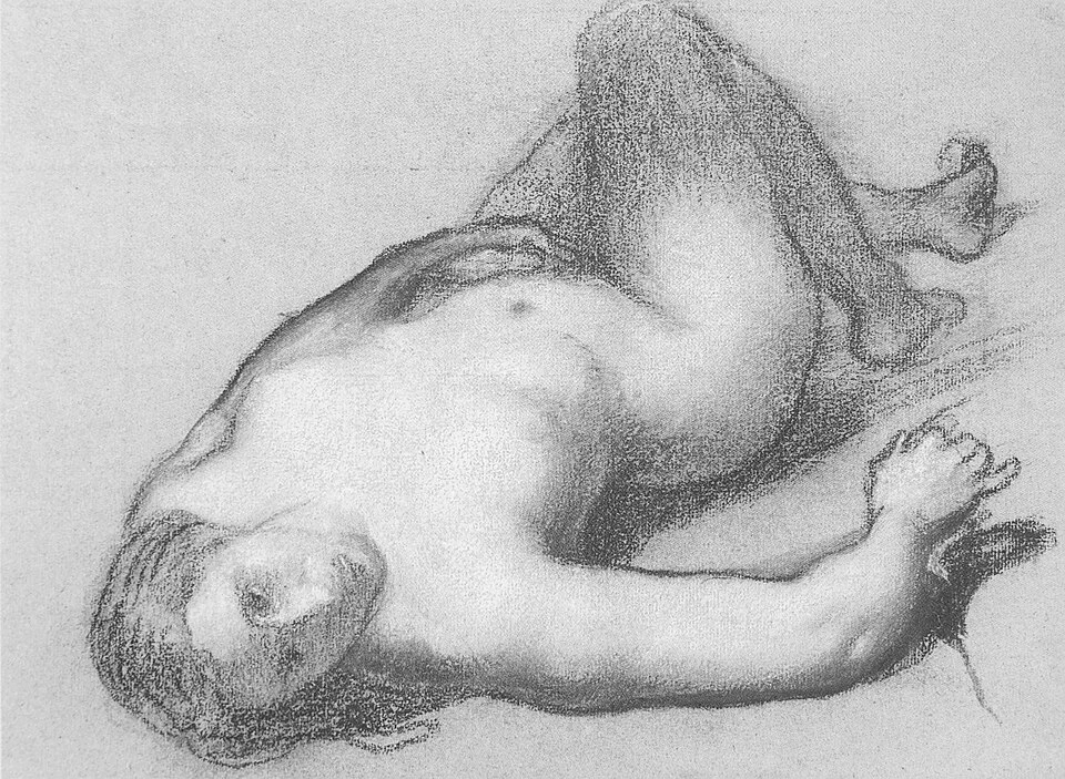 Donna nuda sdraiata